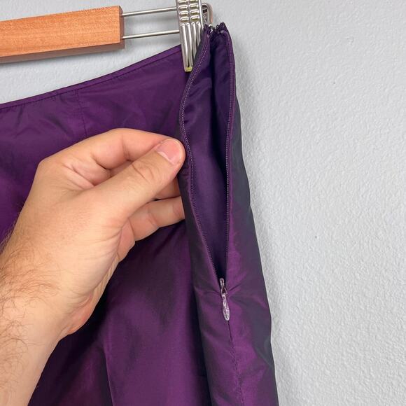 Carlisle Womens 10 Vintage 100% Silk Shantung High Waisted Formal Party Pants - Picture 4 of 11